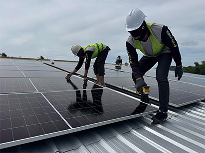 198kWp solar installation Si Racha — Kunini Solar EPC