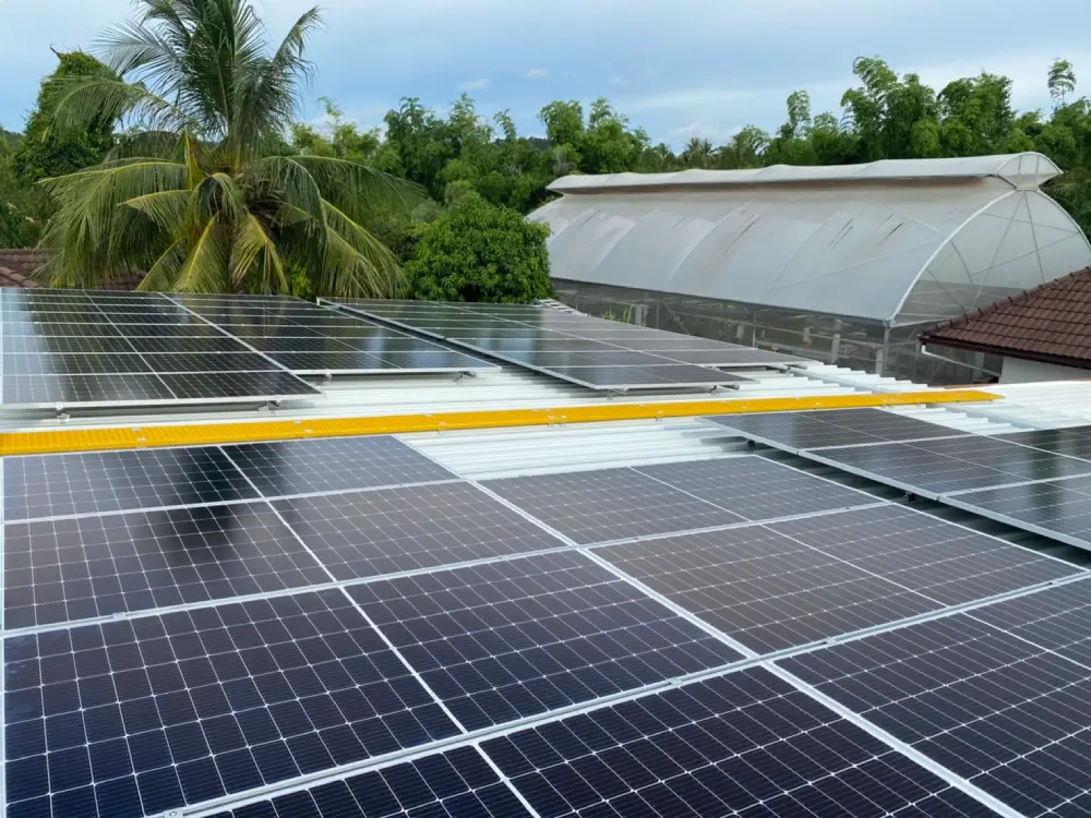 94kWp solar rooftop with battery storage — Private villa, Pattaya — Kunini Solar EPC